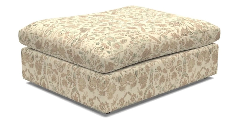 Big Softie Footstool in Two Tone Plain Biscuit