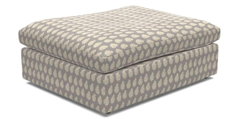 Big Softie Footstool in Two Tone Plain Biscuit
