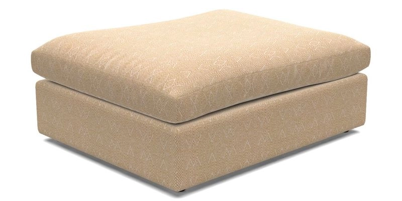 Big Softie Footstool in Two Tone Plain Biscuit