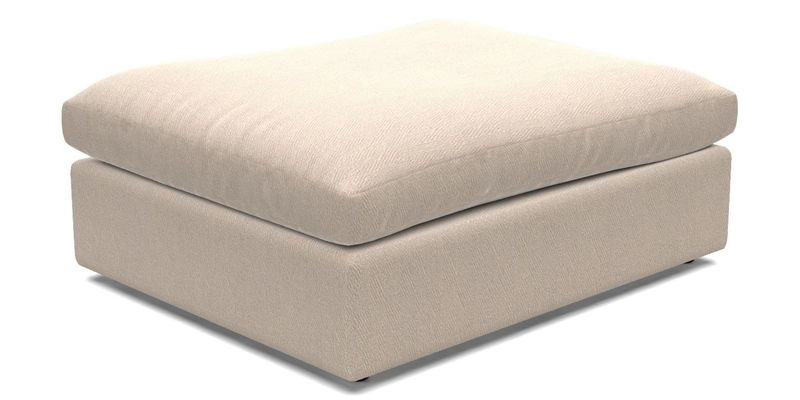 Big Softie Footstool in Two Tone Plain Biscuit