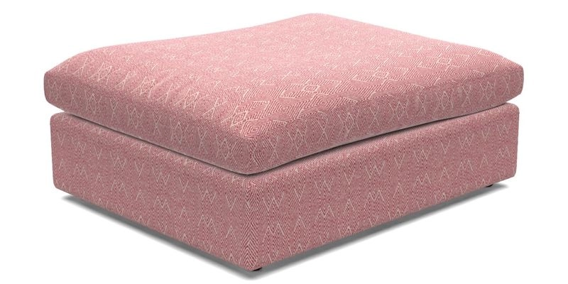 Big Softie Footstool in Two Tone Plain Biscuit