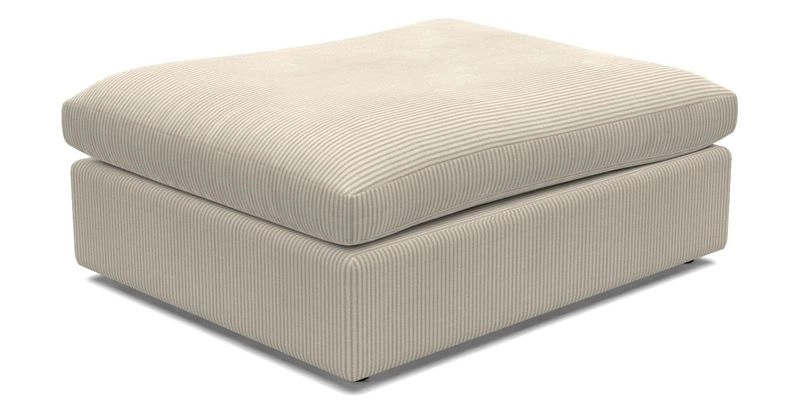 Big Softie Footstool in Two Tone Plain Biscuit