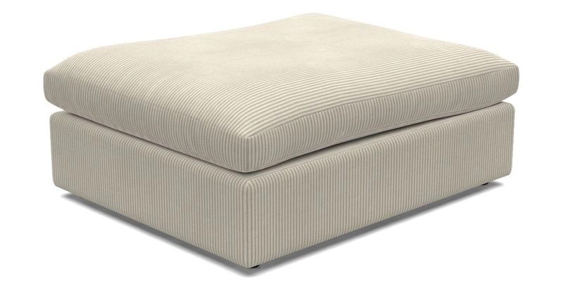 Big Softie Footstool in Two Tone Plain Biscuit