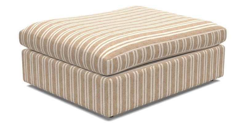Big Softie Footstool in Two Tone Plain Biscuit