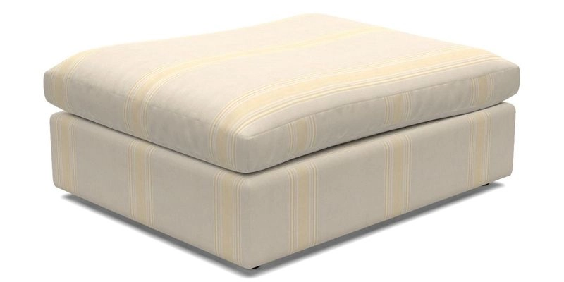 Big Softie Footstool in Two Tone Plain Biscuit