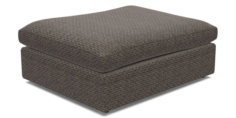 Big Softie Footstool in Two Tone Plain Biscuit