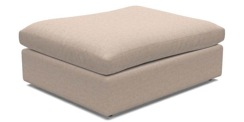 Big Softie Footstool in Two Tone Plain Biscuit