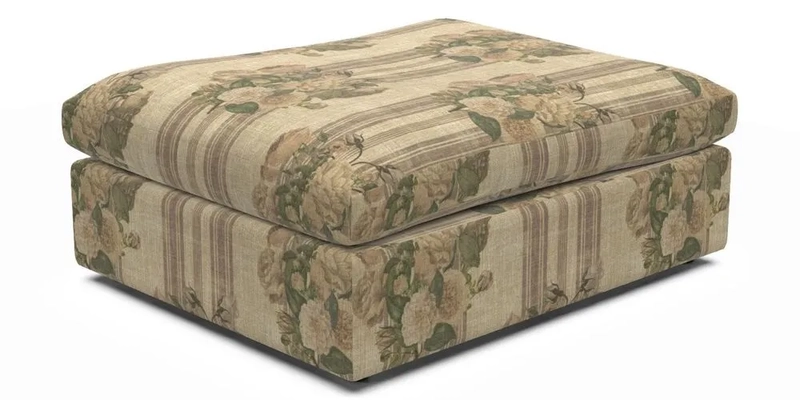 Big Softie Footstool in Two Tone Plain Biscuit