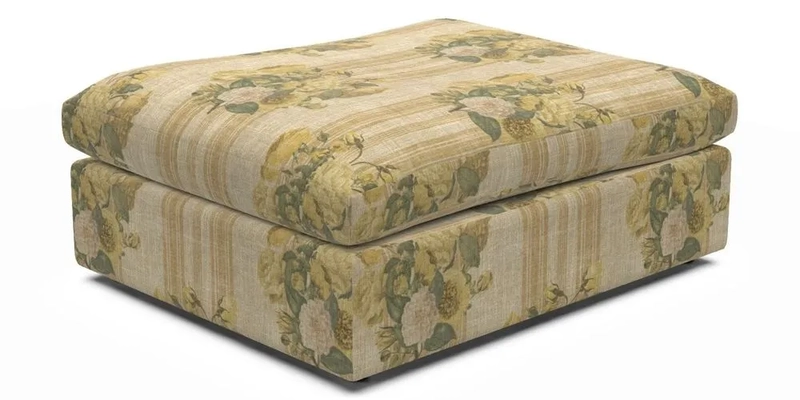 Big Softie Footstool in Two Tone Plain Biscuit