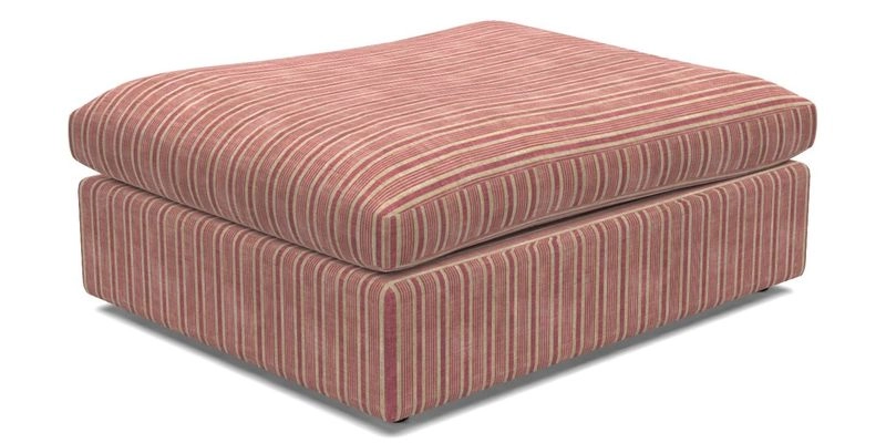 Big Softie Footstool in Two Tone Plain Biscuit