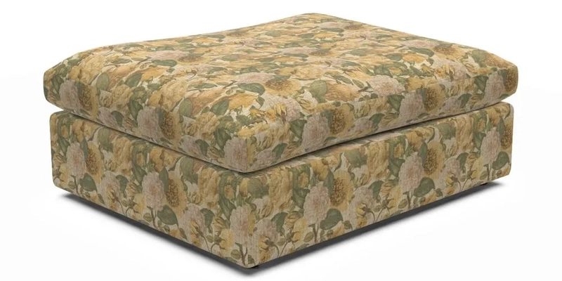 Big Softie Footstool in Two Tone Plain Biscuit