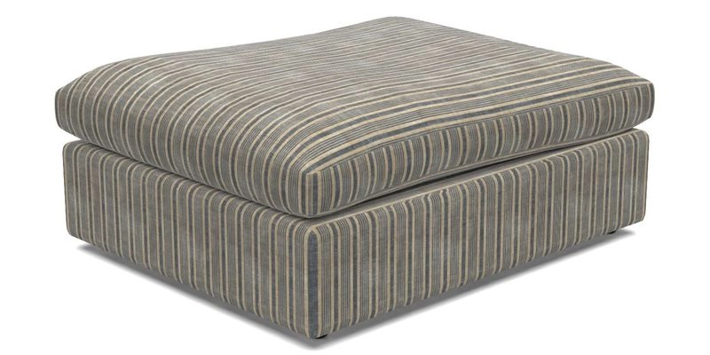 Big Softie Footstool in Two Tone Plain Biscuit