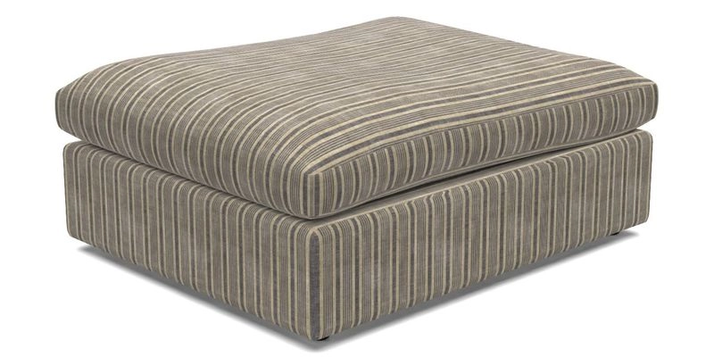 Big Softie Footstool in Two Tone Plain Biscuit
