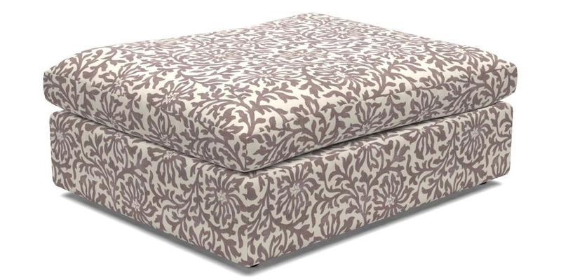 Big Softie Footstool in Two Tone Plain Biscuit