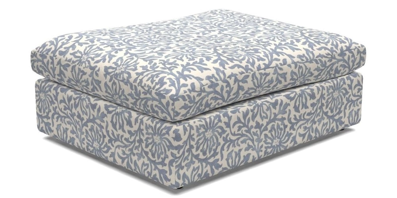Big Softie Footstool in Two Tone Plain Biscuit