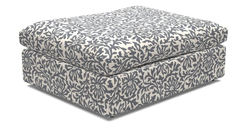 Big Softie Footstool in Two Tone Plain Biscuit
