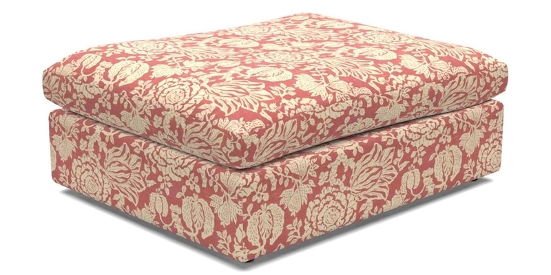 Big Softie Footstool in Two Tone Plain Biscuit