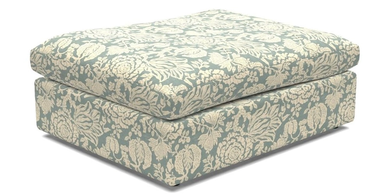 Big Softie Footstool in Two Tone Plain Biscuit