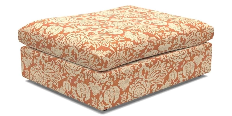 Big Softie Footstool in Two Tone Plain Biscuit