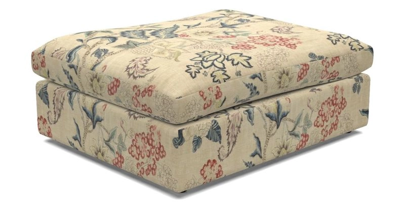 Big Softie Footstool in Two Tone Plain Biscuit
