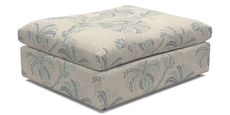 Big Softie Footstool in Two Tone Plain Biscuit
