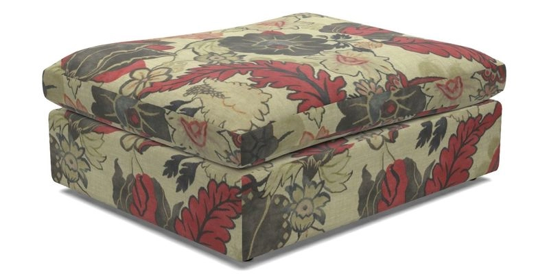 Big Softie Footstool in Two Tone Plain Biscuit