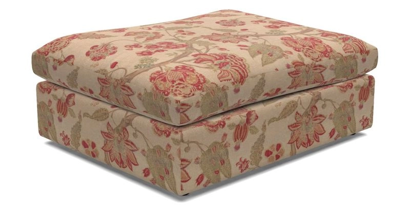 Big Softie Footstool in Two Tone Plain Biscuit