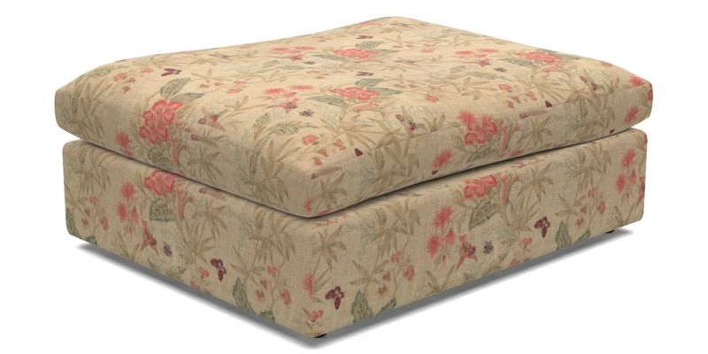 Big Softie Footstool in Two Tone Plain Biscuit
