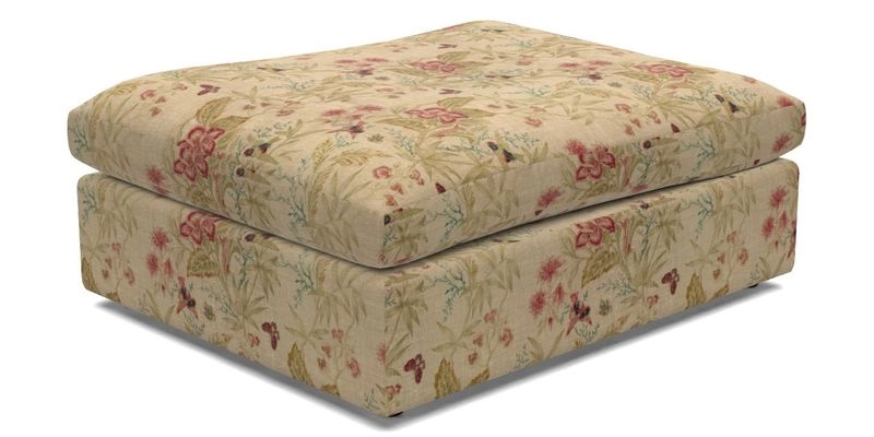 Big Softie Footstool in Two Tone Plain Biscuit
