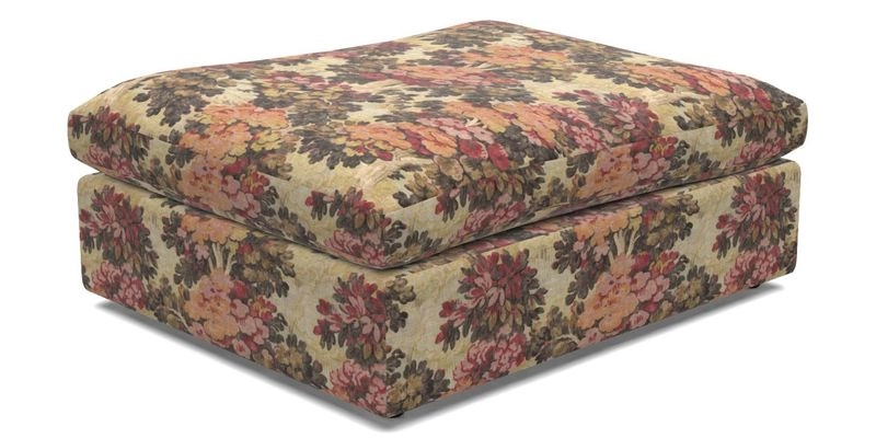 Big Softie Footstool in Two Tone Plain Biscuit