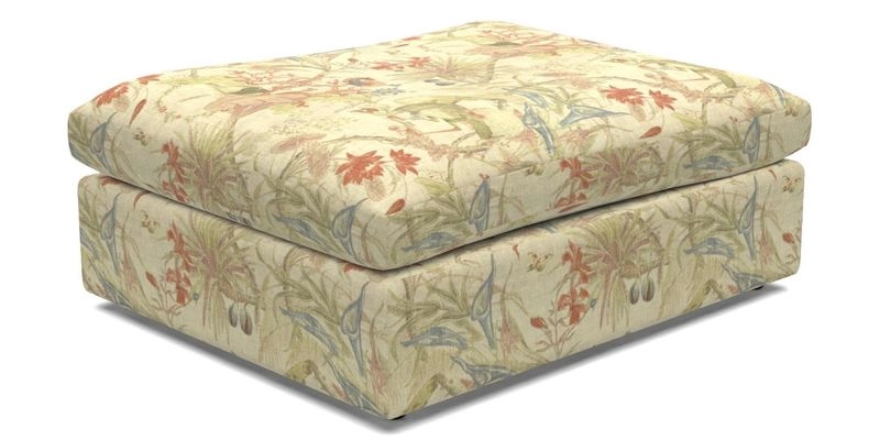 Big Softie Footstool in Two Tone Plain Biscuit