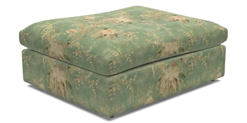 Big Softie Footstool in Two Tone Plain Biscuit