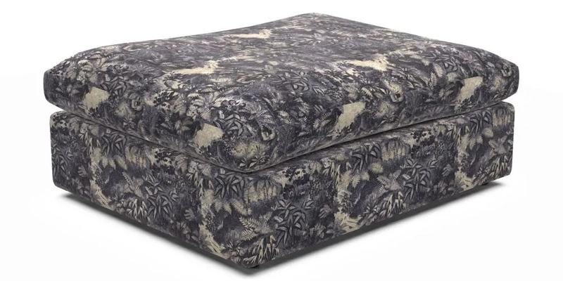 Big Softie Footstool in Two Tone Plain Biscuit