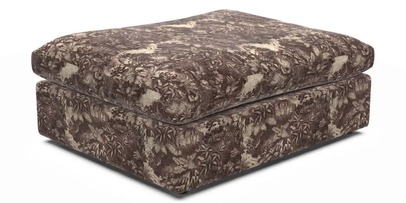 Big Softie Footstool in Two Tone Plain Biscuit