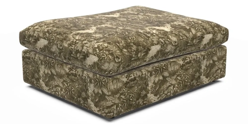 Big Softie Footstool in Two Tone Plain Biscuit