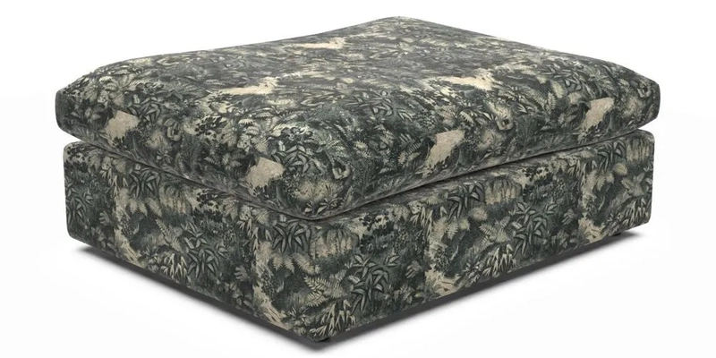 Big Softie Footstool in Two Tone Plain Biscuit