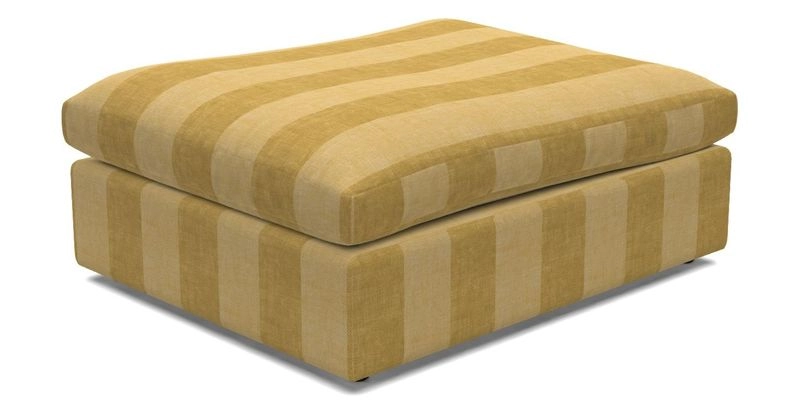 Big Softie Footstool in Two Tone Plain Biscuit