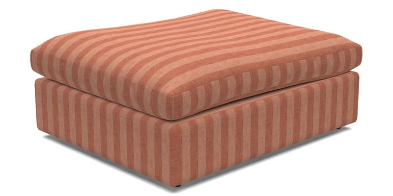Big Softie Footstool in Two Tone Plain Biscuit