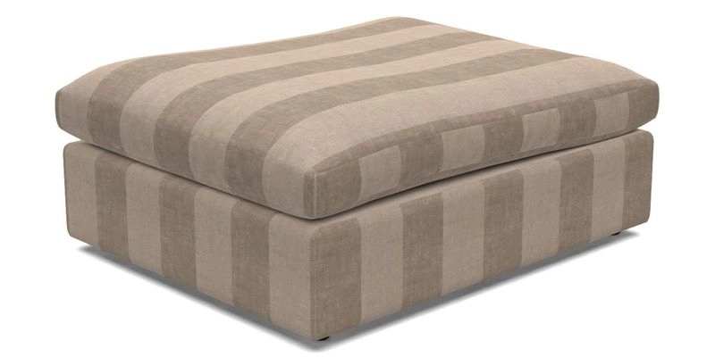 Big Softie Footstool in Two Tone Plain Biscuit