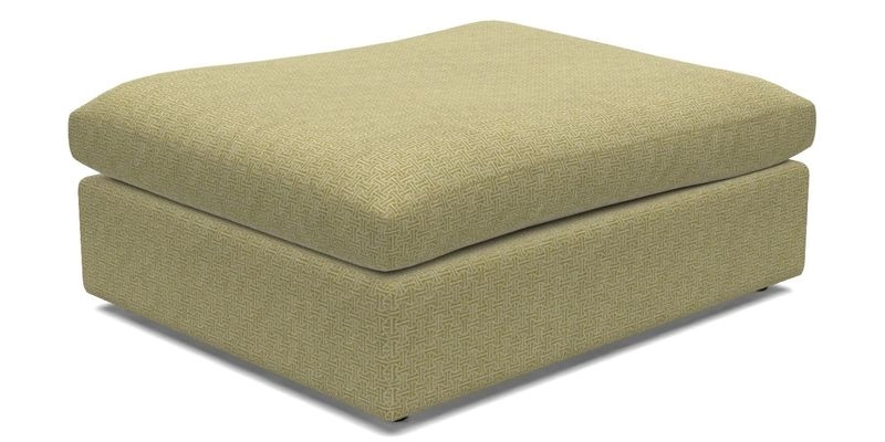 Big Softie Footstool in Two Tone Plain Biscuit