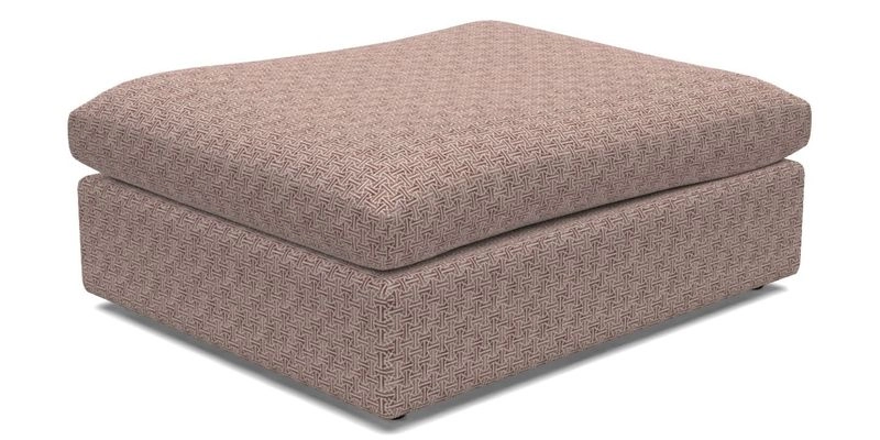Big Softie Footstool in Two Tone Plain Biscuit