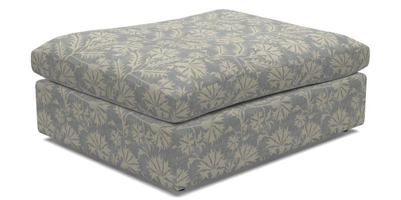 Big Softie Footstool in Two Tone Plain Biscuit