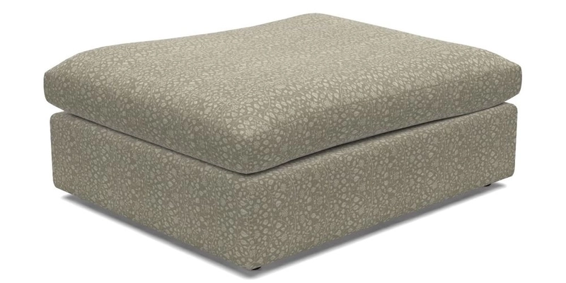 Big Softie Footstool in Two Tone Plain Biscuit
