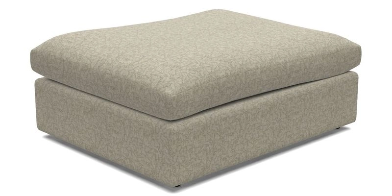 Big Softie Footstool in Two Tone Plain Biscuit