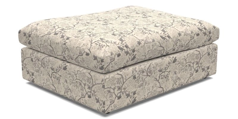 Big Softie Footstool in Two Tone Plain Biscuit