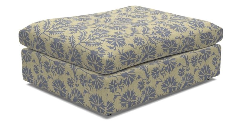 Big Softie Footstool in Two Tone Plain Biscuit