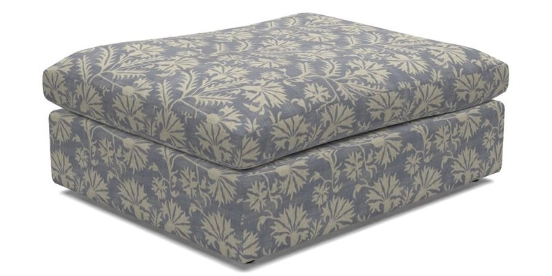 Big Softie Footstool in Two Tone Plain Biscuit