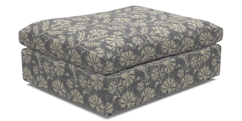 Big Softie Footstool in Two Tone Plain Biscuit