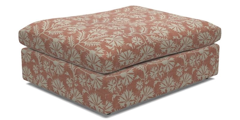 Big Softie Footstool in Two Tone Plain Biscuit