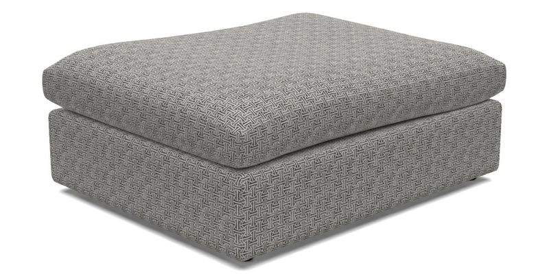 Big Softie Footstool in Two Tone Plain Biscuit
